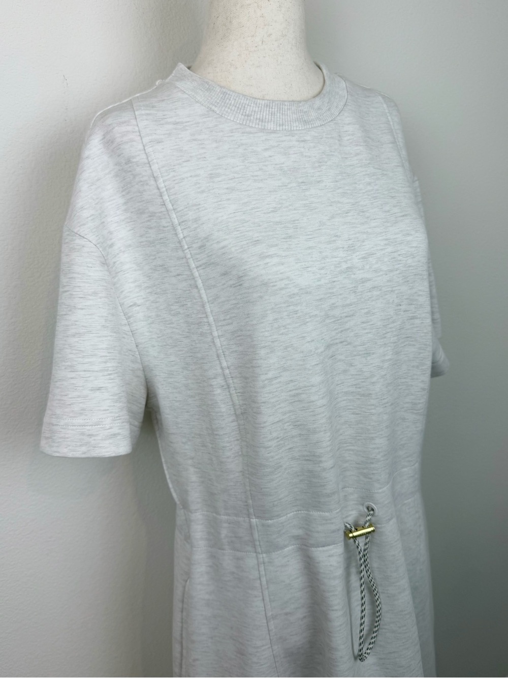 Varley Maple Dress 2.0 Doublesoft Casual Drawstring Knit T-Shirt Dress - Picture 9 of 15